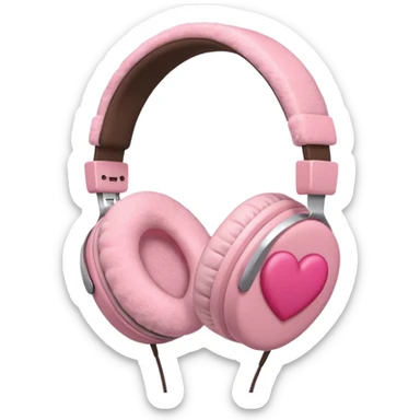 coquette emoji headphones only no girl sticker