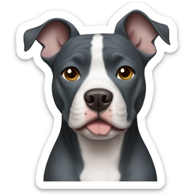 Blue pitbull sticker
