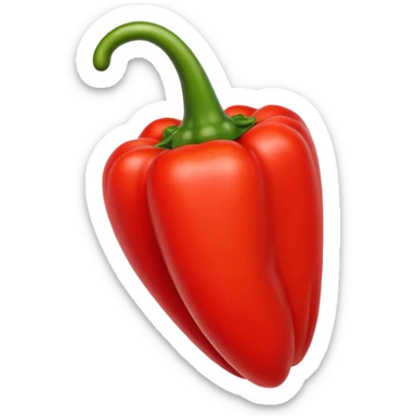 red capsicum  sticker