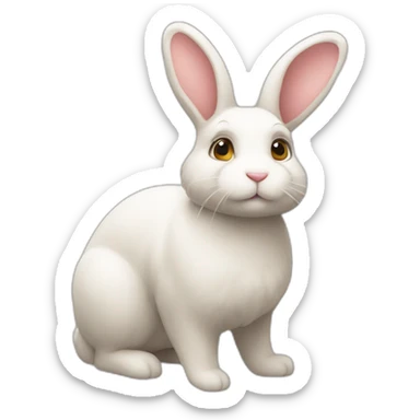 Doudou lapin sticker