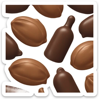 chocolate and vanilla quenelle sticker
