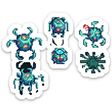 miniature technology, nanobots working at molecular level sticker