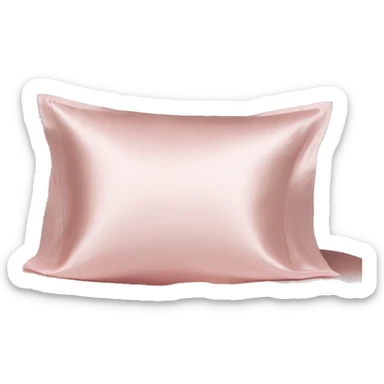 Light pink silk bedding set sticker
