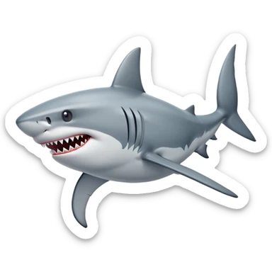 Shark with two legs  sticker