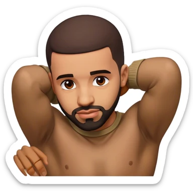 drake bending over sticker