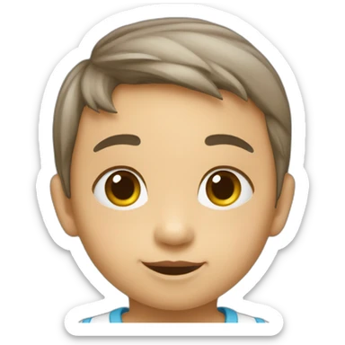 un bebe qui fait le grand écart  sticker