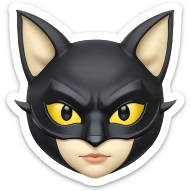 animalistic batman kitty sticker