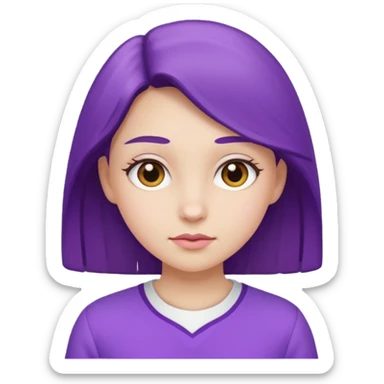 -18 branco e roxo sticker