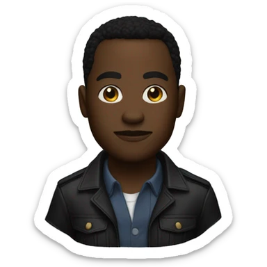 black noir from the boys tv show sticker