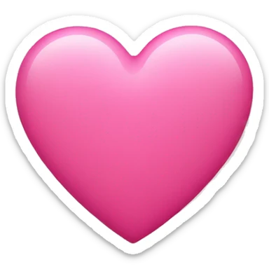 Pink heart sticker