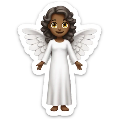 angel girl with wings  sticker