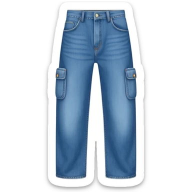 absurdly wide jeans with a dozen pockets sticker
