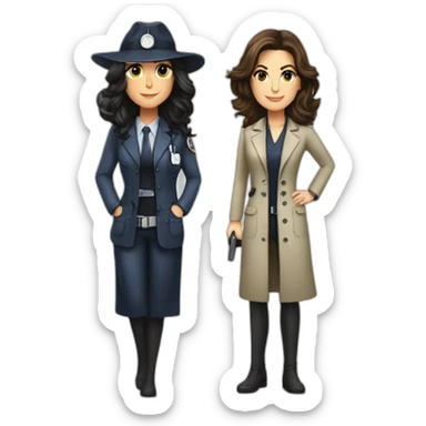 Detective Jane Rizzoli and Doctor Maura Isles sticker
