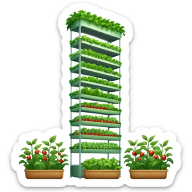 Vertical farms grow fresh produce in urban high-rises
 sticker