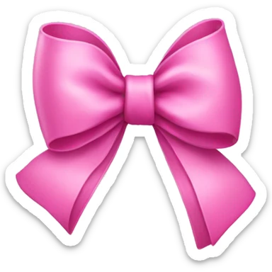 Pink bow sticker