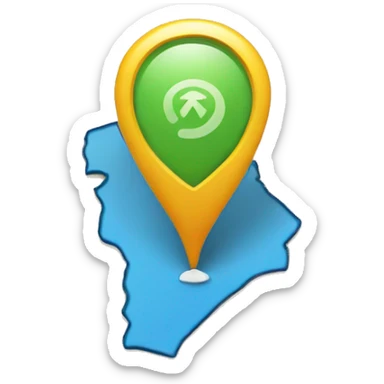 navigation map software marker sticker
