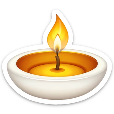 White shiny diwali vibe sticker