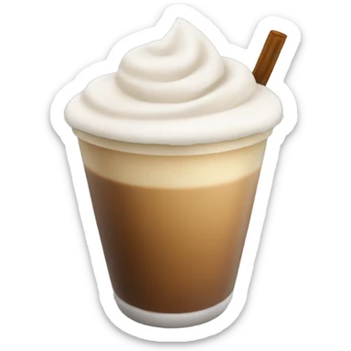 Ice latte with cold foam  sticker