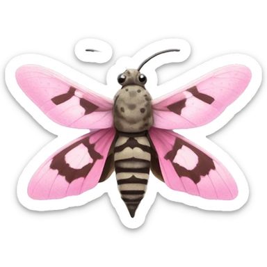 pink-spotted hawkmoth sticker