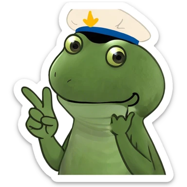 Finger pointing to palm  sticker