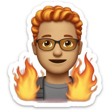 "Ts is fire" with the 💯 emoji but instead of 100 its 60 sticker