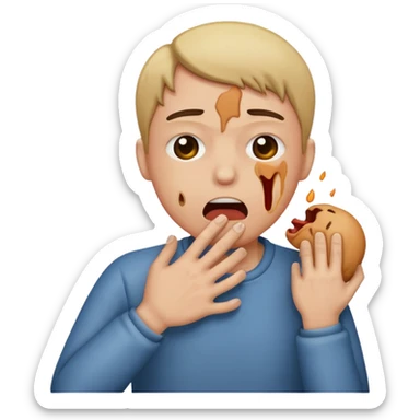 choking self out sticker