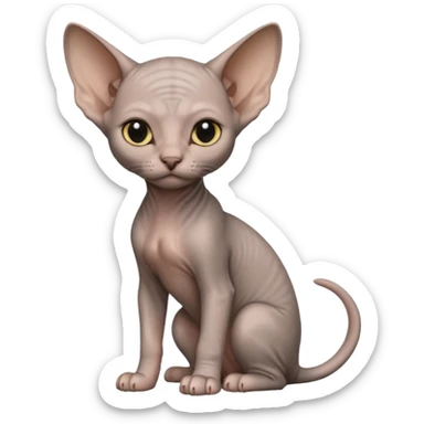a sphinx sitting kitten  sticker