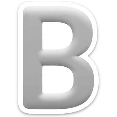 Capital B sticker