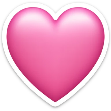 Pink heart sticker