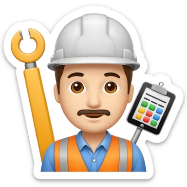 man architect sticker