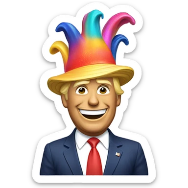 Trump dance hat sticker
