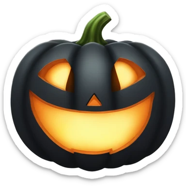 Black jack o lantern sticker