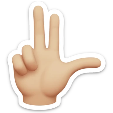 T in sign language emoji sticker