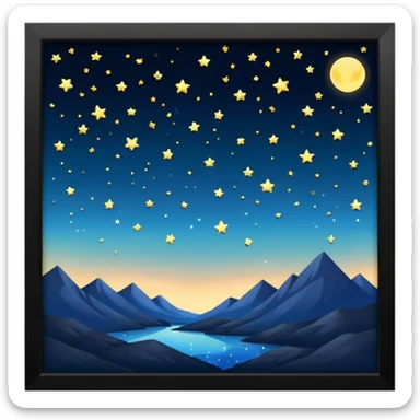 Showing now it's night. sticker