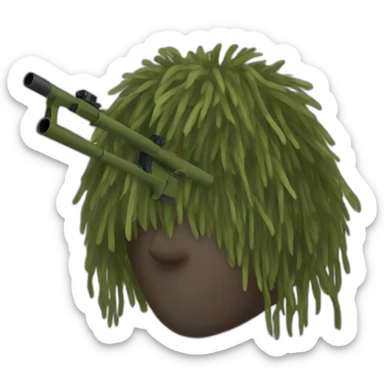 Ghillie sniper sticker
