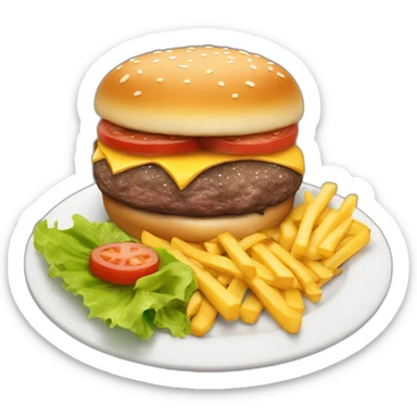 like the emoji burger 🍔 but XL, 2 steaks and 2 cheese sticker