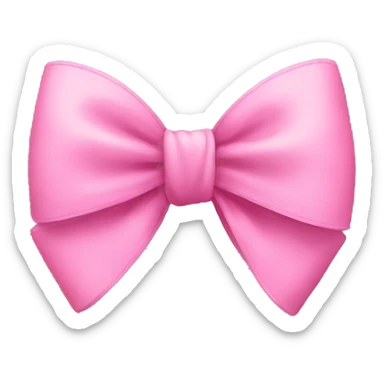 pink bow sticker