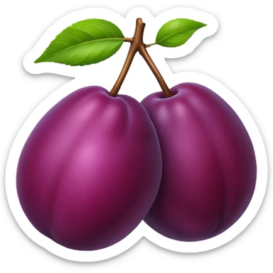 Plum sticker