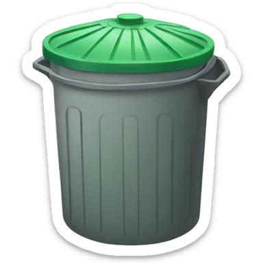sorting trash can sticker