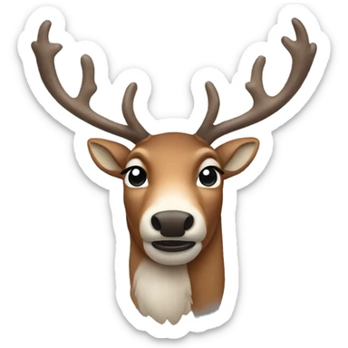 Reindeer sticker