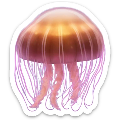 lions mane jellyfish sticker