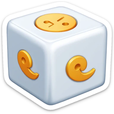 Paneer cube sticker