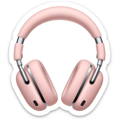 Airpods max light pink  sticker