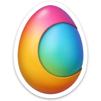 Easter egg sticker