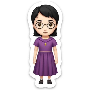 Harry potter wearing a dress sticker