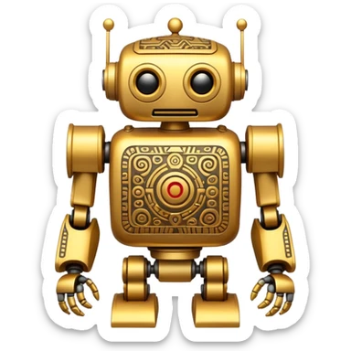 Aztec Robot  sticker