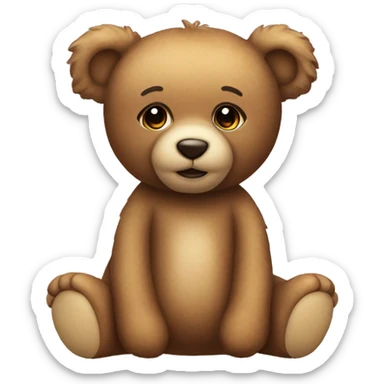 Coquette teddy bear sticker