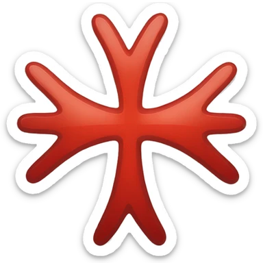 red coloured asterisk sticker