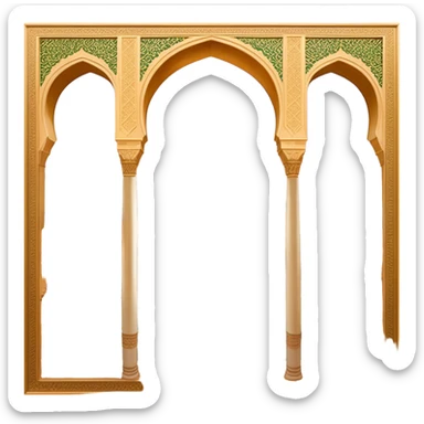 ​Cinematic Realistic Alhambra, depicted as a panoramic, zoomed-out view of the entire majestic Moorish palace complex with intricate arches, expansive courtyards, and lush gardens stretching into the distance, bathed in soft golden light that accentuates its opulent historical grandeur, sticker