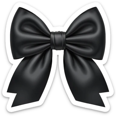 Moño negro sticker